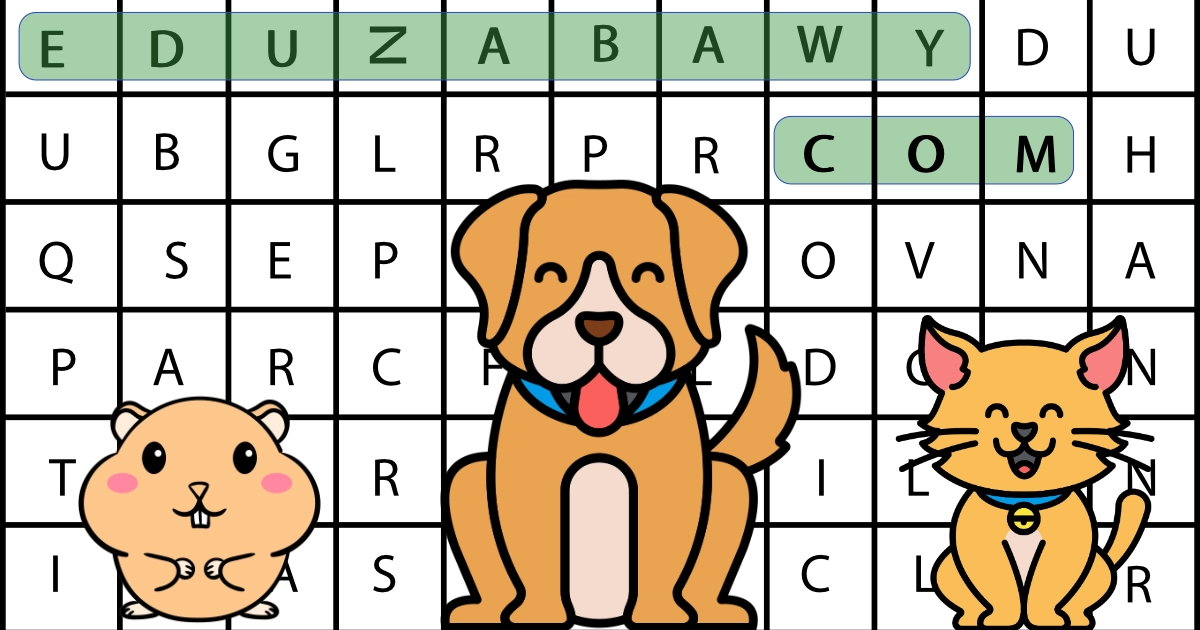 Wykreślanki online: Zwierzęta domowe