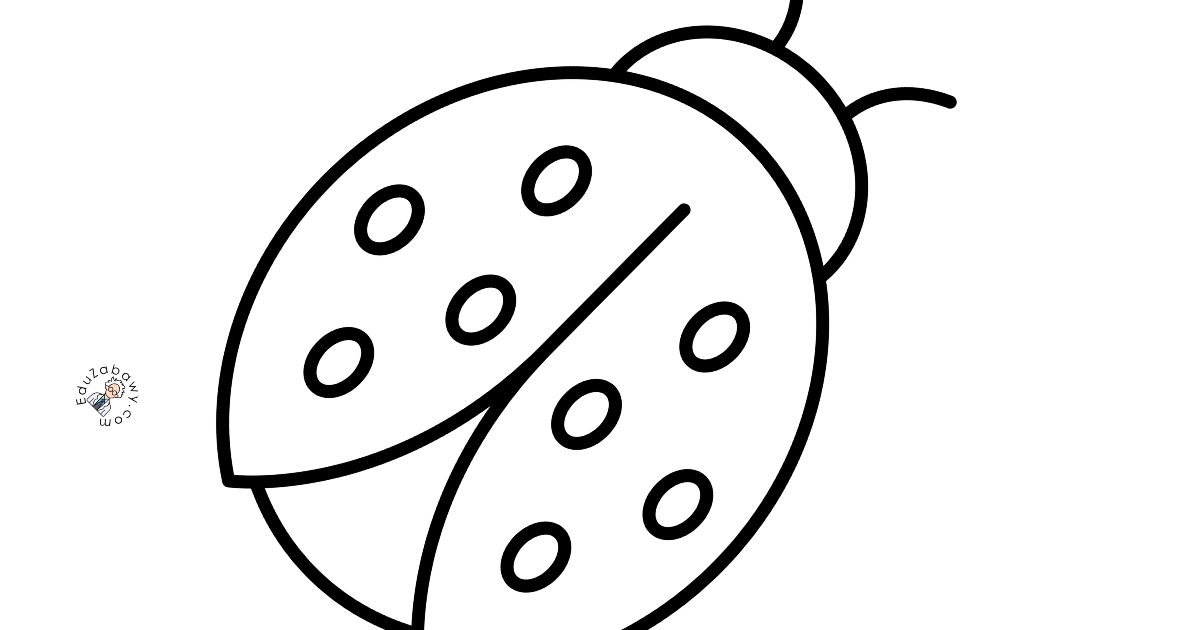 Szablon do prac plastycznych: Biedronka