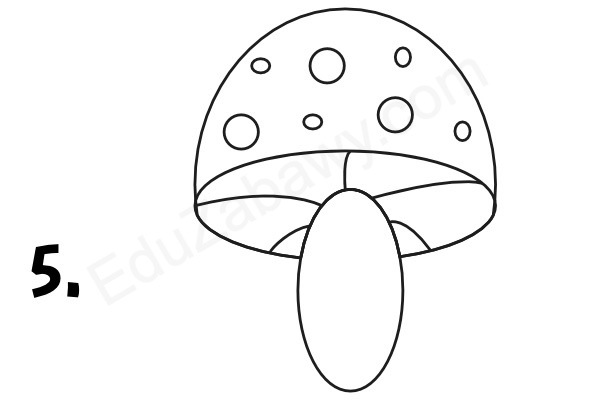 Jak narysować grzyba, muchomora