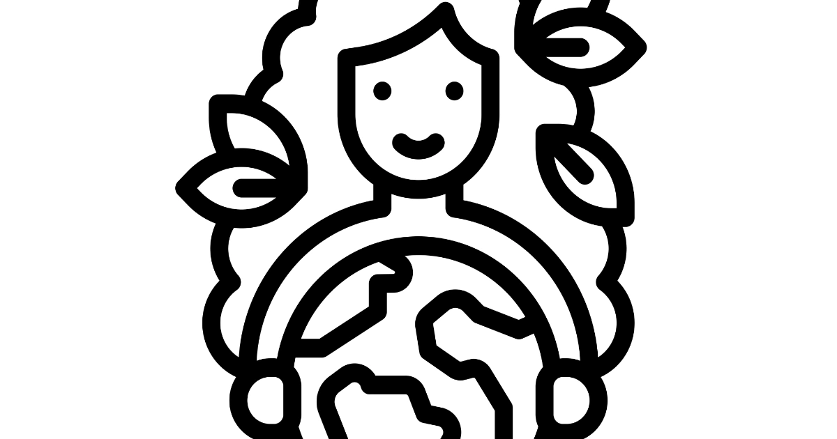 Szablon do prac plastycznych: Matka Ziemia