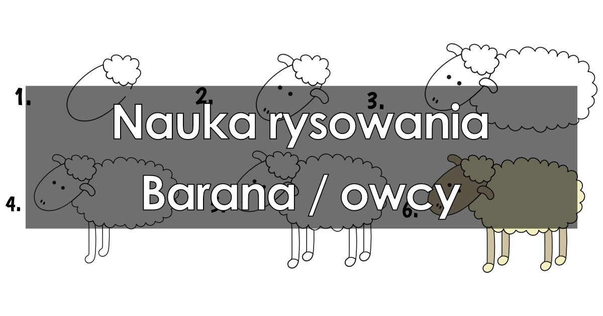 Jak narysować barana / owcę