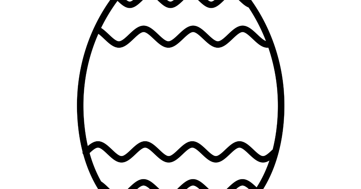 Szablon do prac plastycznych: Pisanka