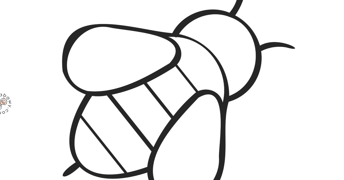 Szablon do prac plastycznych: Pszczoła