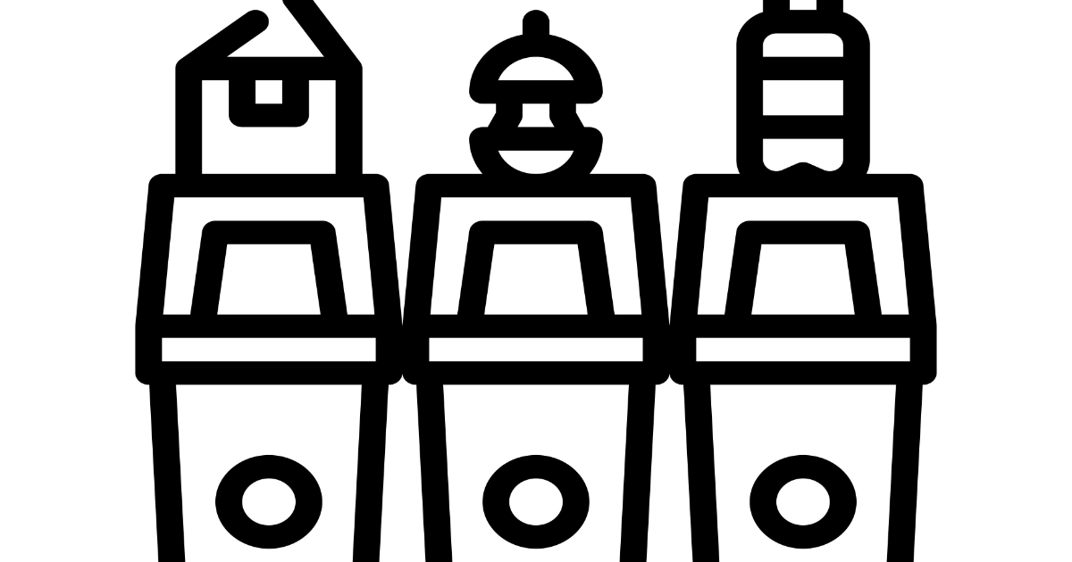 Szablon do prac plastycznych: Segregacja odpadów