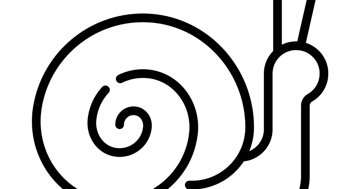 Szablon do prac plastycznych: Ślimak