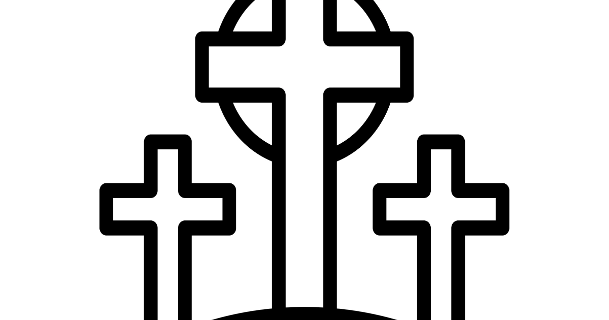 Szablon do prac plastycznych: Trzy krzyże