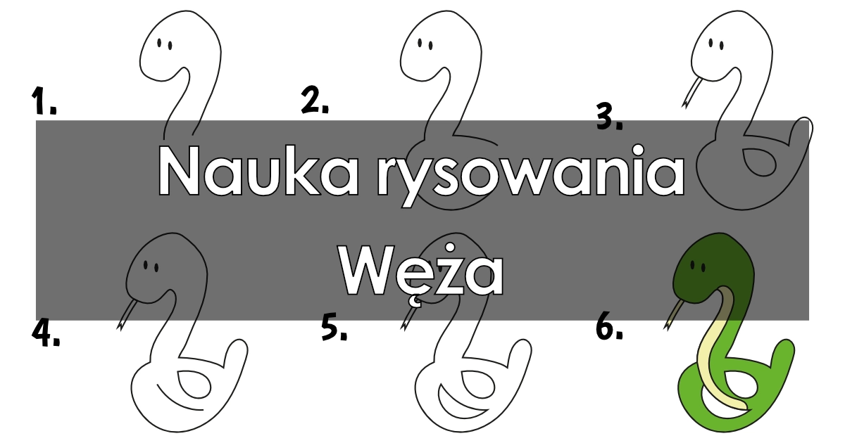Jak narysować węża / żmiję