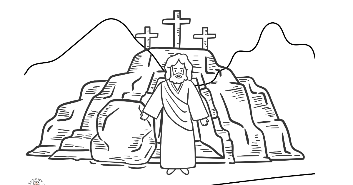 Kolorowanka: Wielka Niedziela