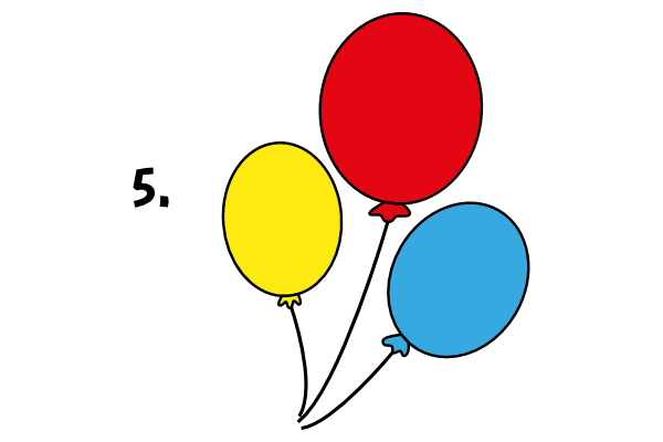 Jak narysować balony