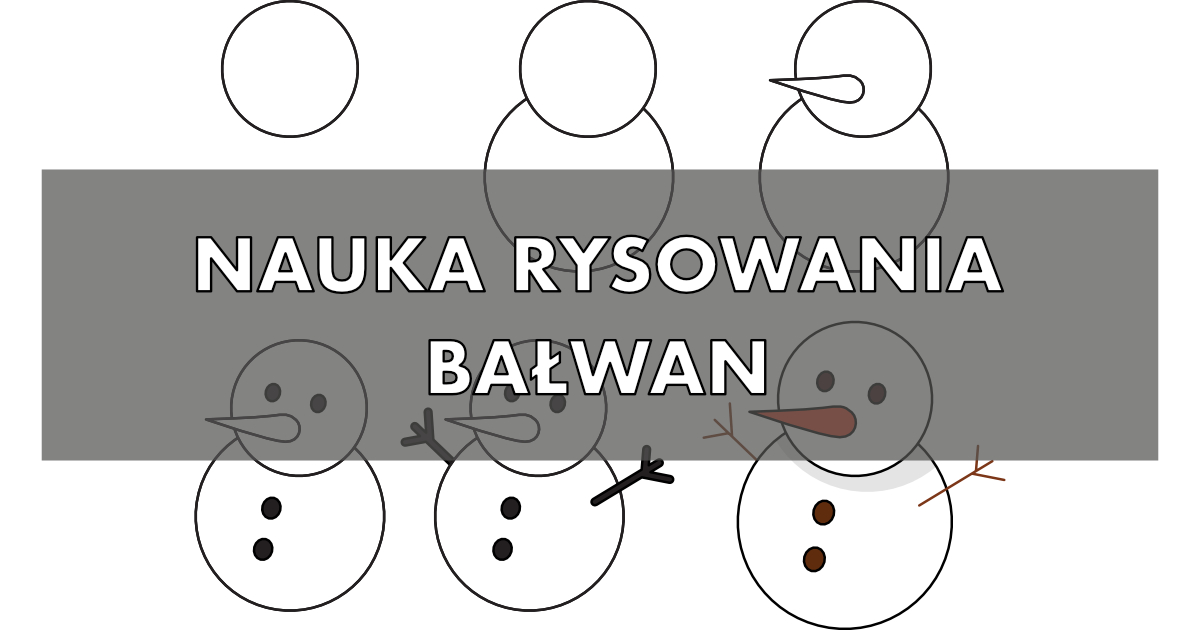 Jak narysować bałwana