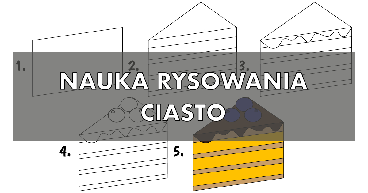 Jak narysować ciasto / tort