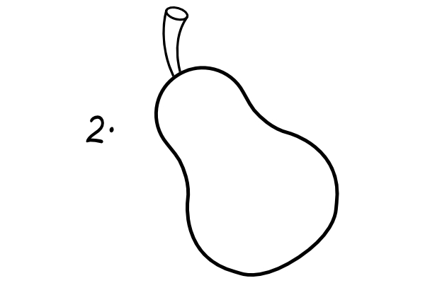 Jak narysować gruszkę