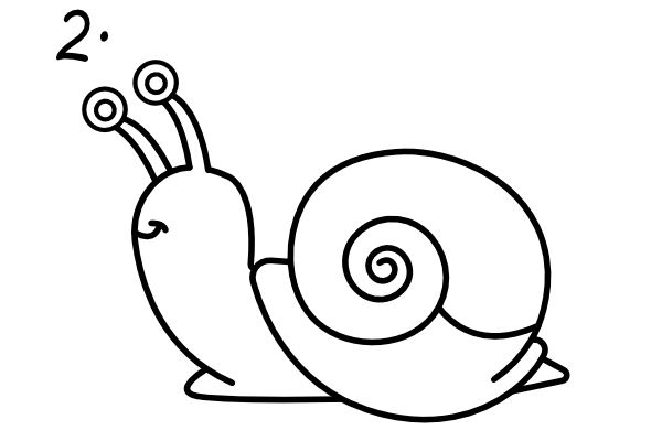 Jak narysować ślimaka