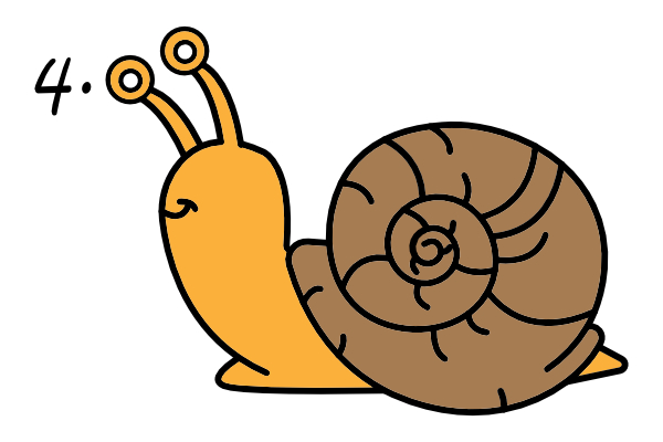 Jak narysować ślimaka