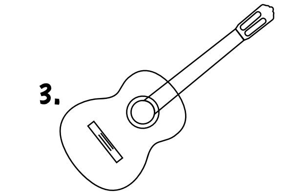 Jak narysować gitarę