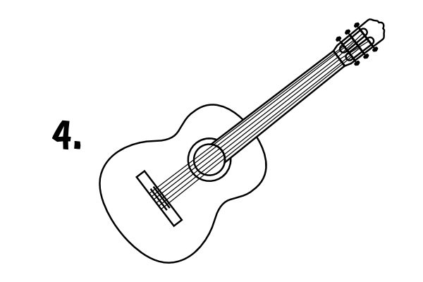 Jak narysować gitarę