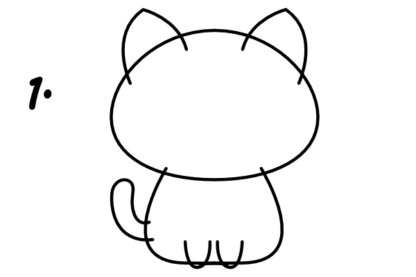 Jak narysować uroczego kotka