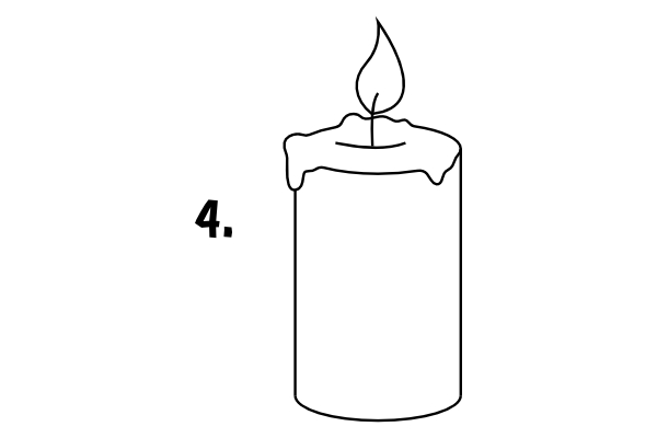 Jak narysować świeczkę