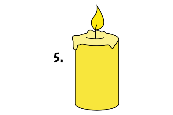 Jak narysować świeczkę