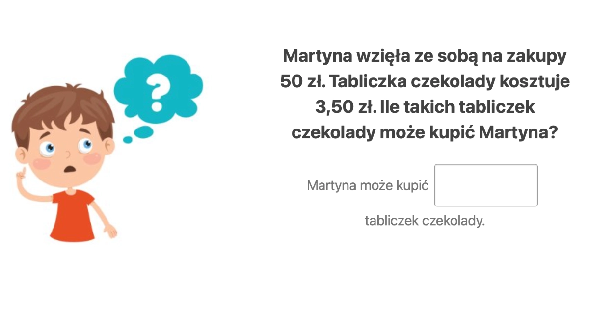 Quiz: Zadania tekstowe: Liczby i działania