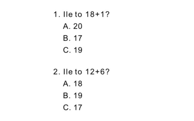Test dla klasy 2 – dodawanie w zakresie 30