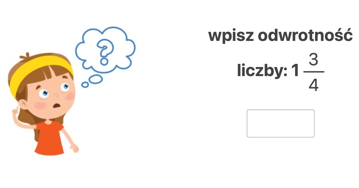 Quiz: Odwrotność liczby mieszanej