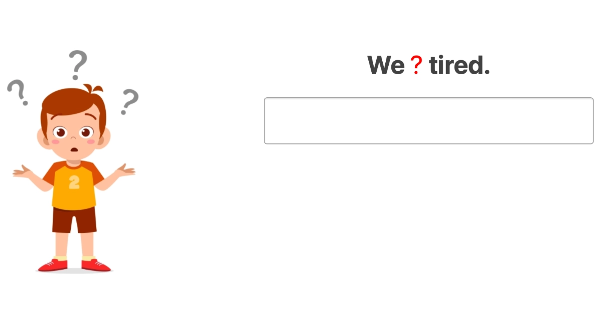 Quiz: Odmiana to be: przeczenia (wpisz)
