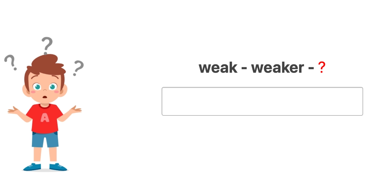 Quiz: Stopniowanie krótkich przymiotników – stopień najwyższy