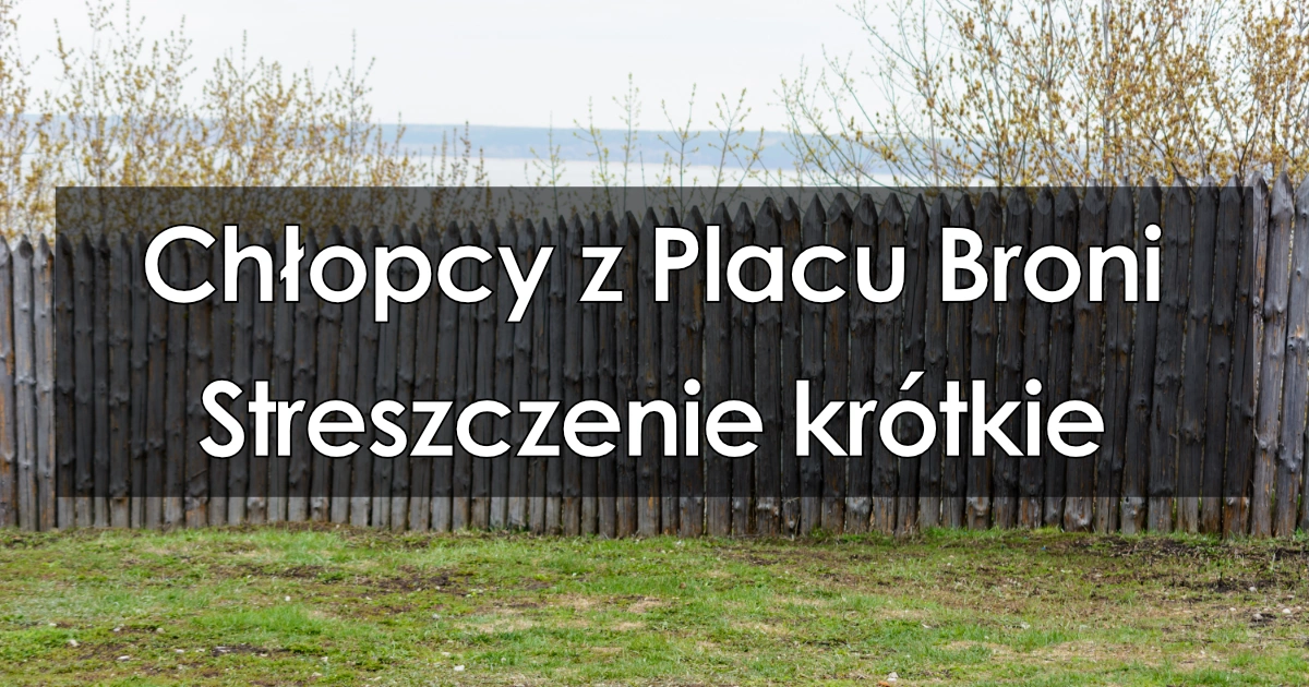 Lektura: Chłopcy z Placu Broni – streszczenie krótkie