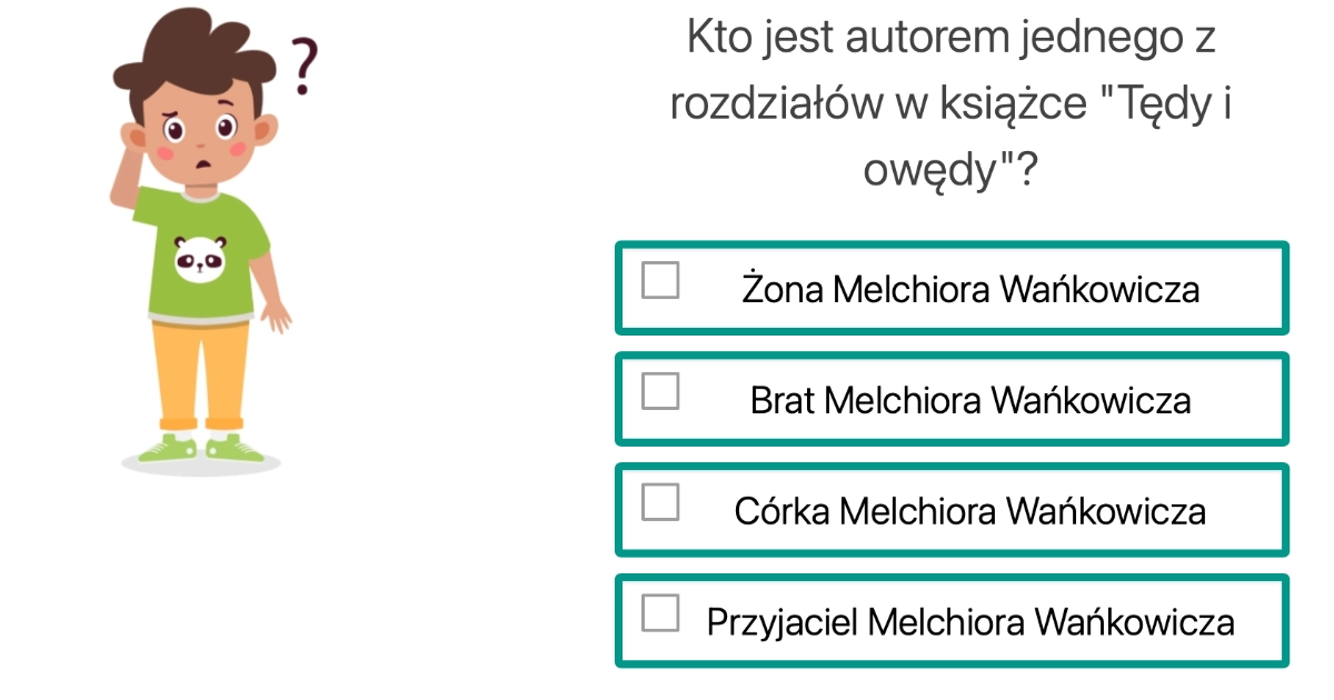 Quiz z lektury: Tędy i owędy