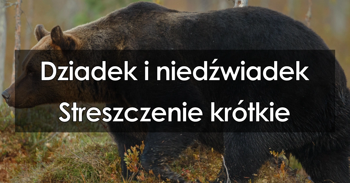 Lektura: Dziadek i niedźwiadek – krótkie streszczenie