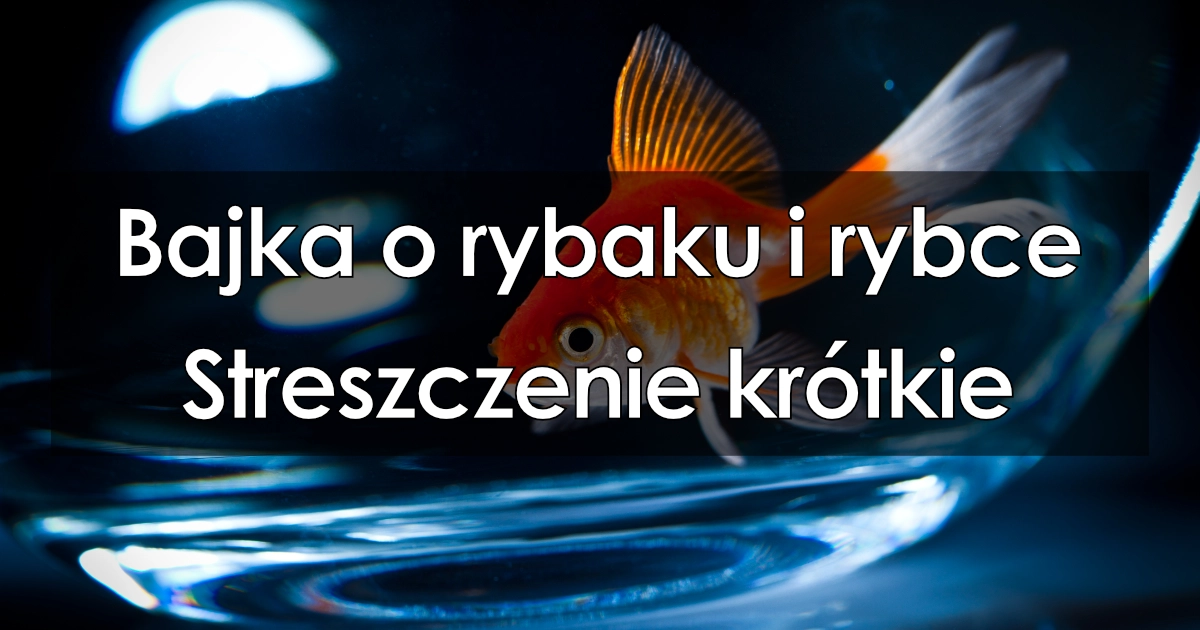 Lektura: Bajka o rybaku i rybce – krótkie streszczenie