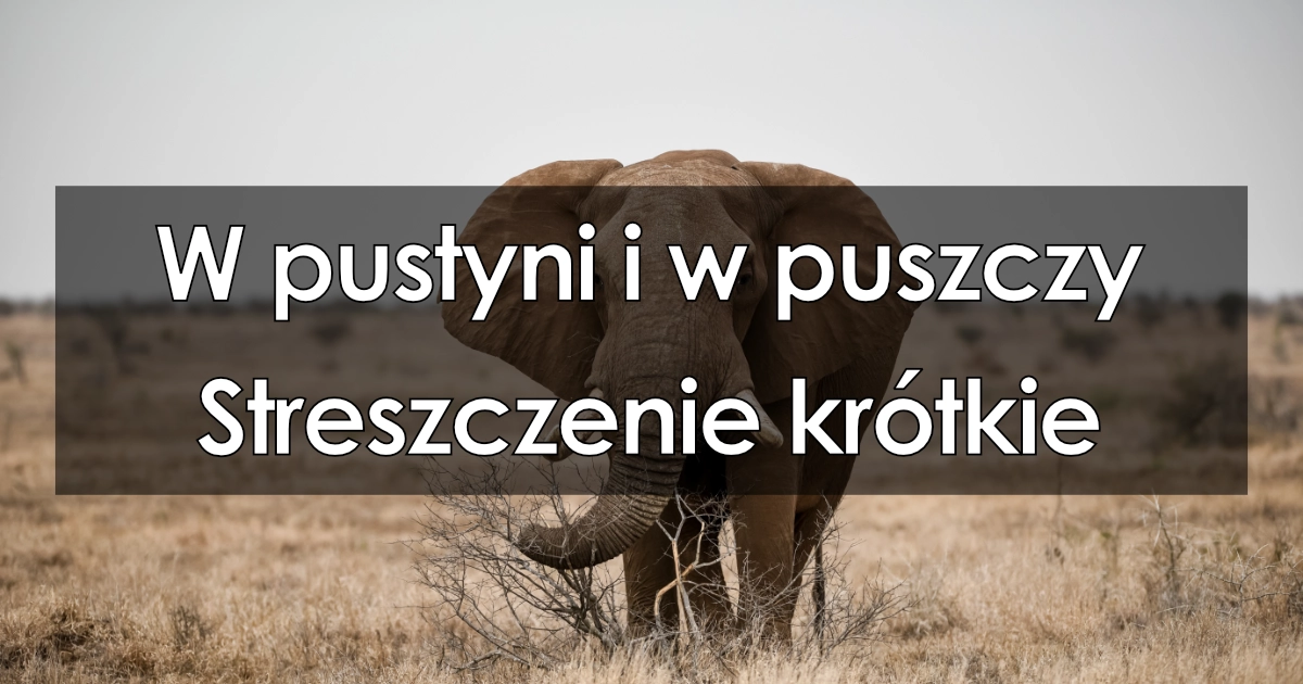 Lektura: W pustyni i w puszczy – krótkie streszczenie