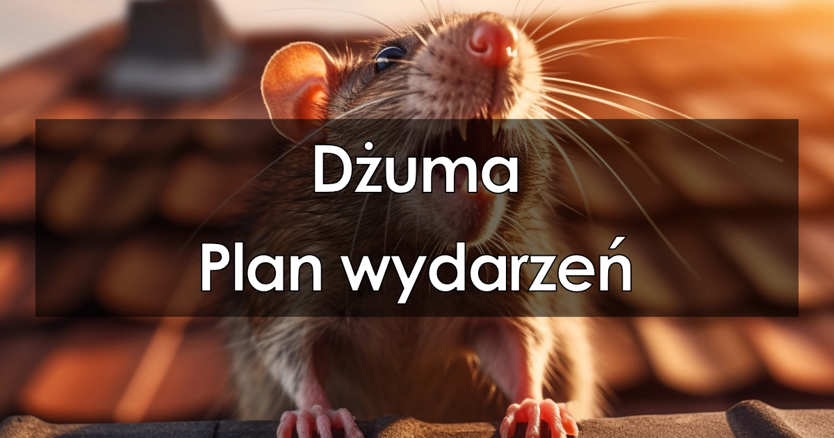 Lektura: Dżuma – plan wydarzeń
