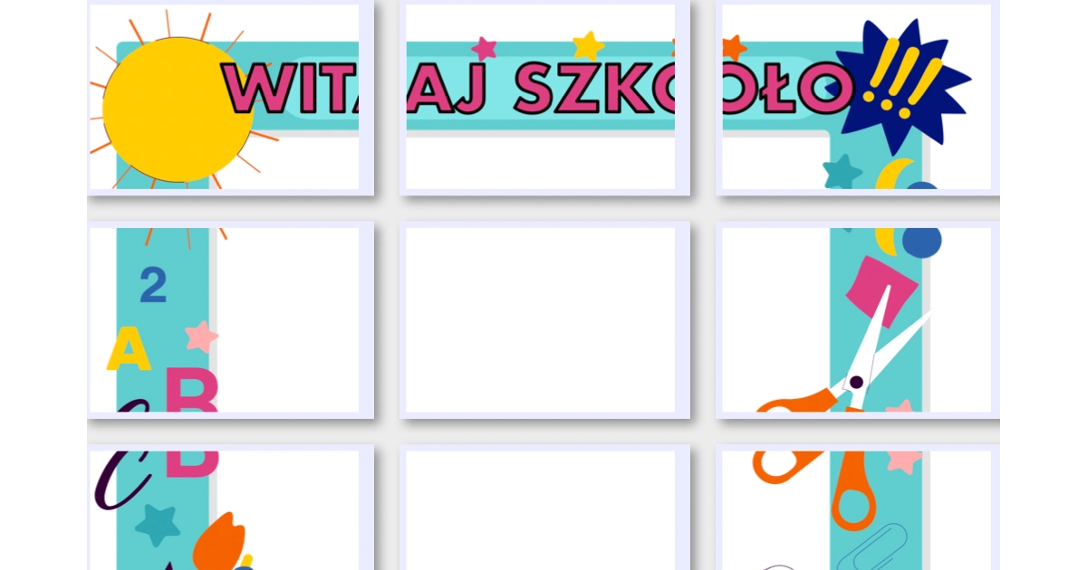 Fotobudka: Witaj szkoło!