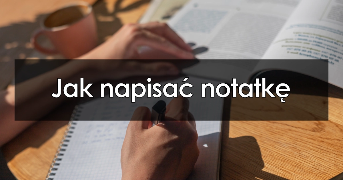 Jak napisać notatkę