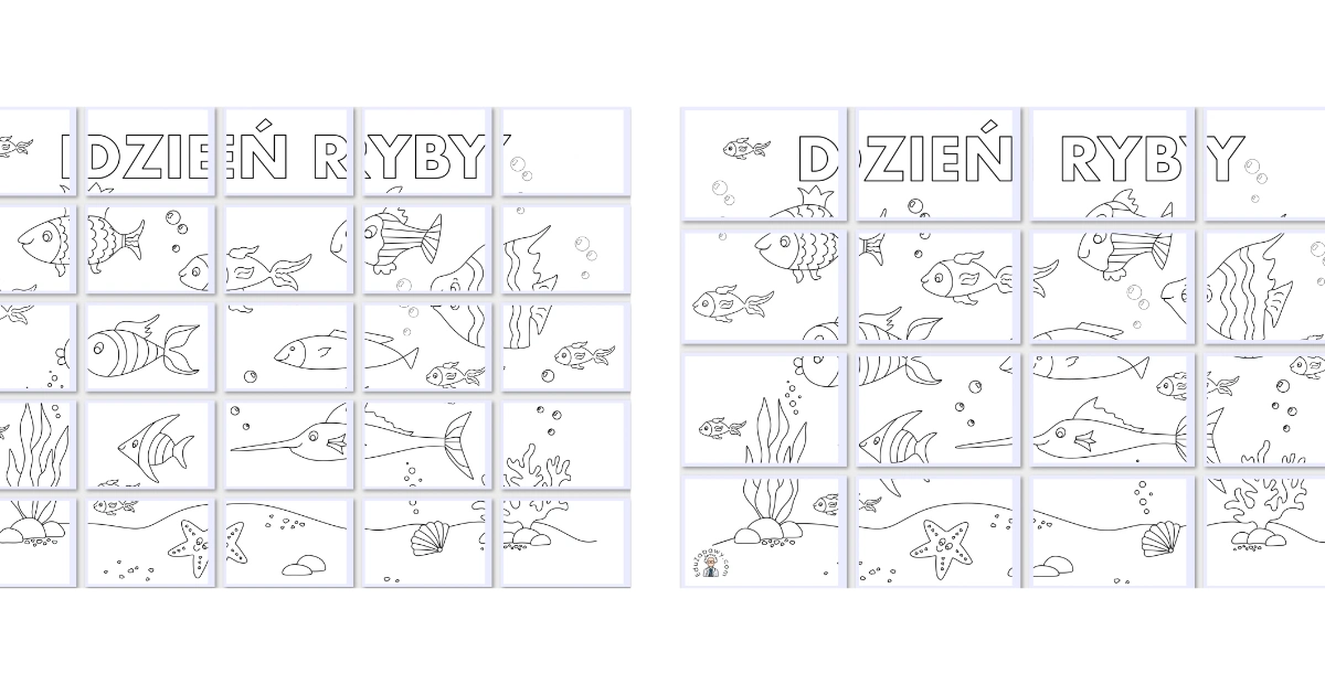 Kolorowanki XXL: Dzień Ryby