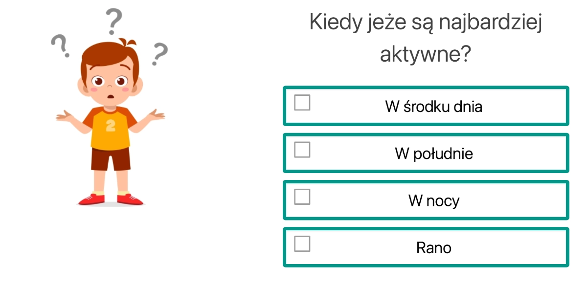 Quiz na Dzień Jeża