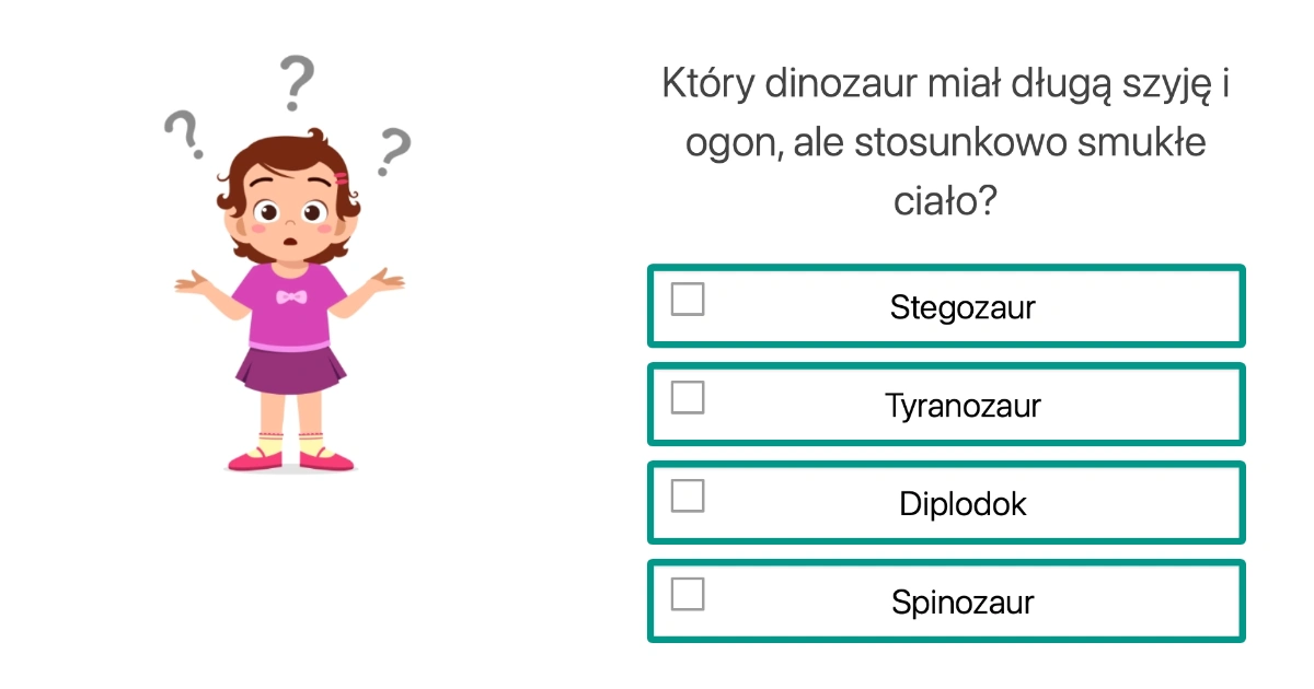 Quiz o dinozaurach