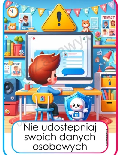 Plansze dydaktyczne: Zasady bezpiecznego korzystania z Internetu 1