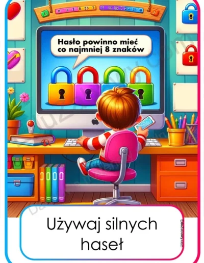 Plansze dydaktyczne: Zasady bezpiecznego korzystania z Internetu 4