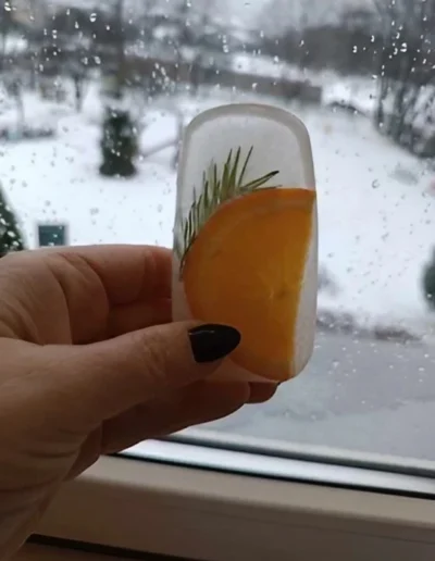 Praca plastyczna: Lodowe medaliony 6