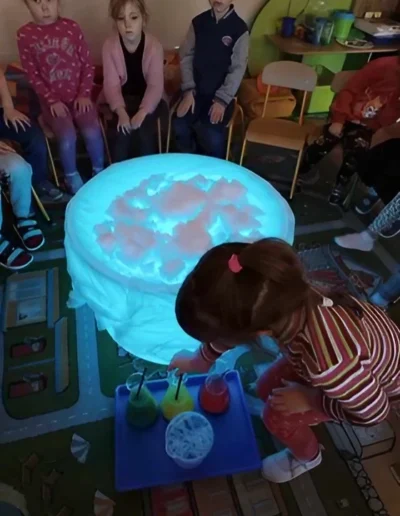 Śnieg malowany - eksperyment 9