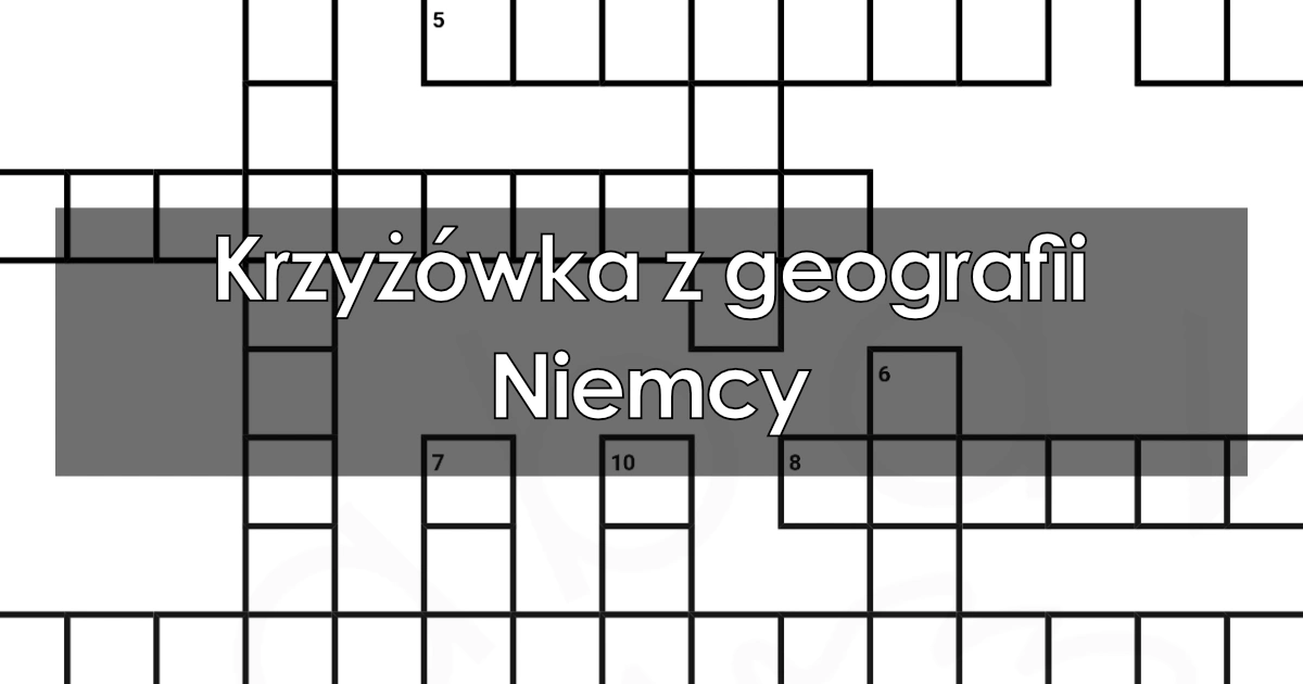 Krzyżówka z geografii: Niemcy