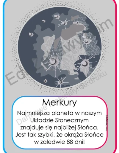 Plansze dydaktyczne: Planety Układu Słonecznego 10