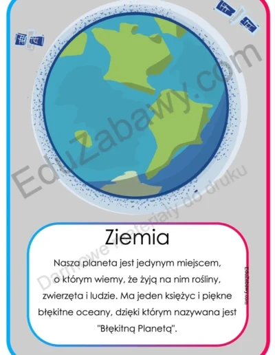 Plansze dydaktyczne: Planety Układu Słonecznego 8