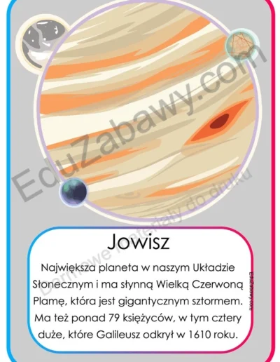 Plansze dydaktyczne: Planety Układu Słonecznego 6