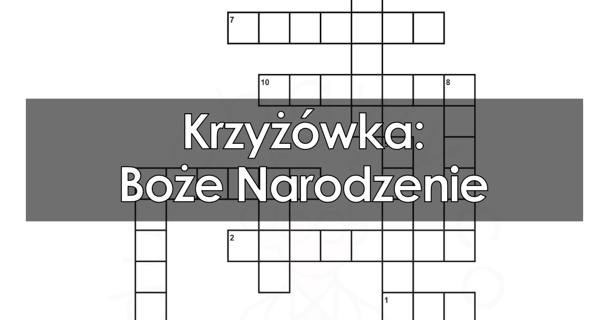 Krzyżówka: Boże Narodzenie