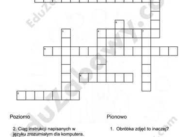 Krzyżówka z informatyki: Cyberprzemoc 41
