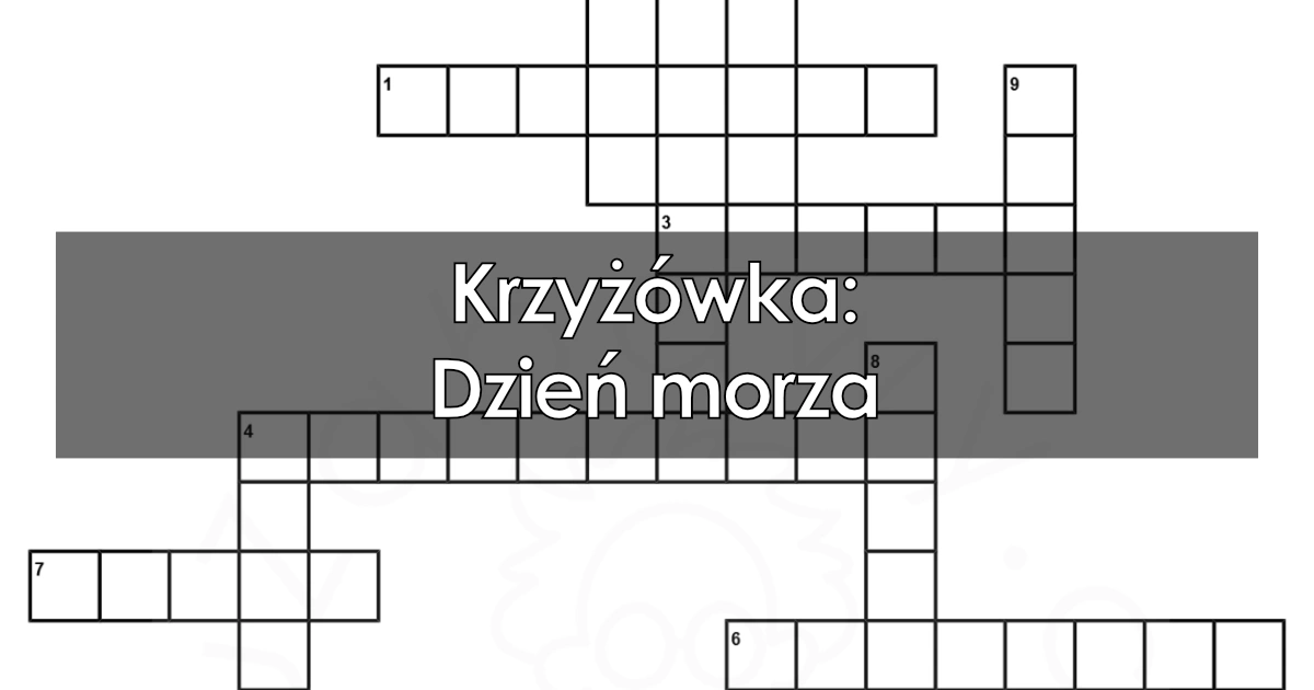 Krzyżówka: Dzień morza